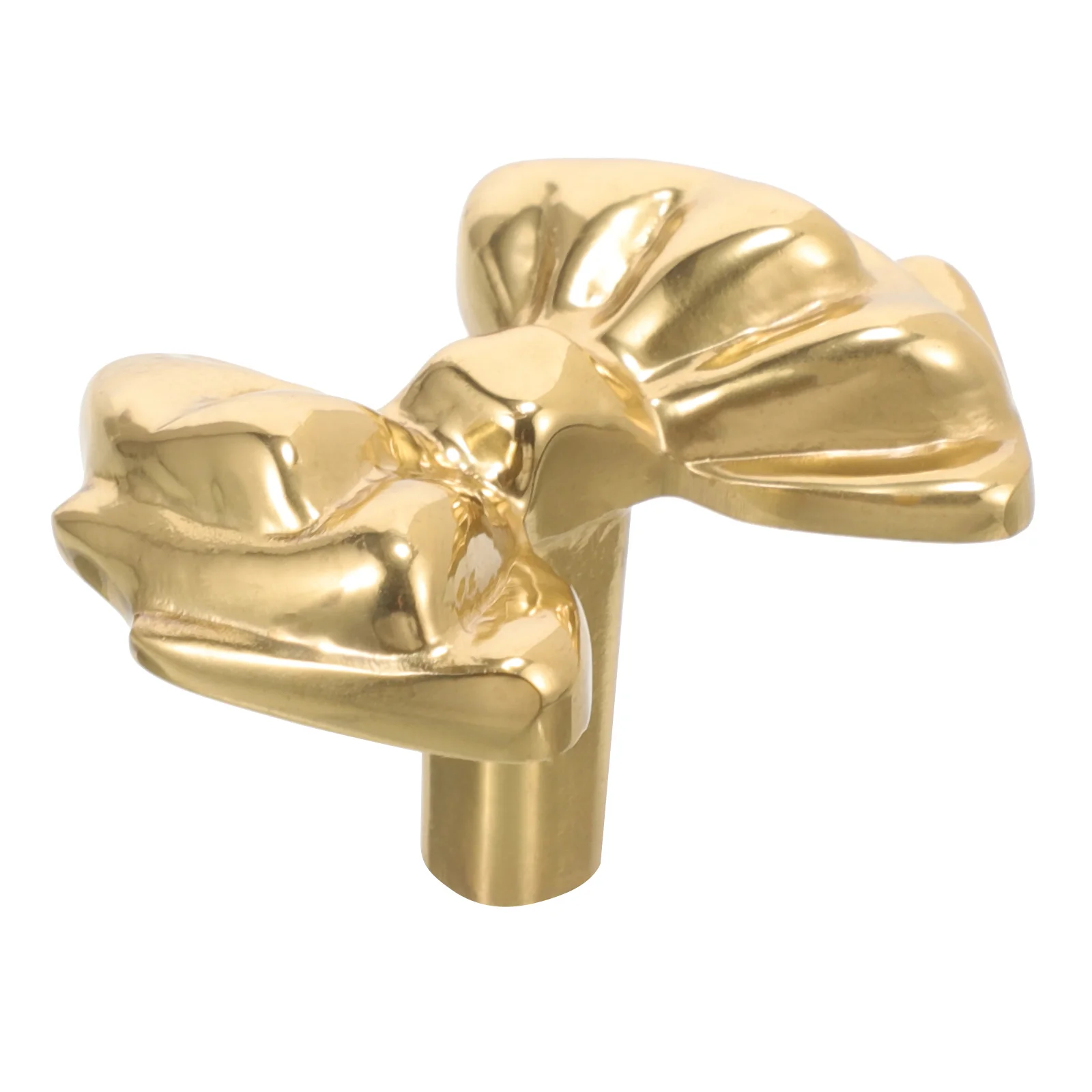 

Brass Bow Shaped Drawer Knobs Cabinet Handles Gold Tone Decorative Furniture Pulls Wardrobe Closet Door Hardware