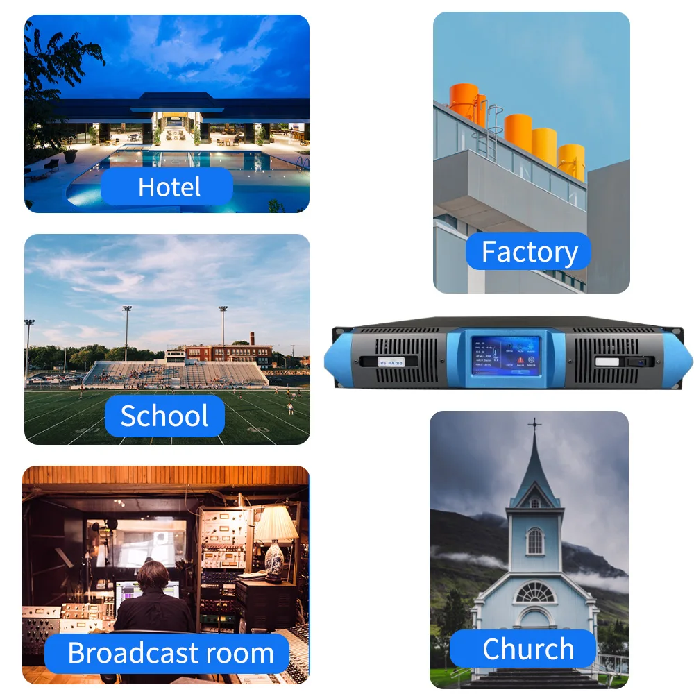 Touchscreen 2500 W FM-Transmitter 2,5 kW Radiosender 2500 Watt FM-Radiosender