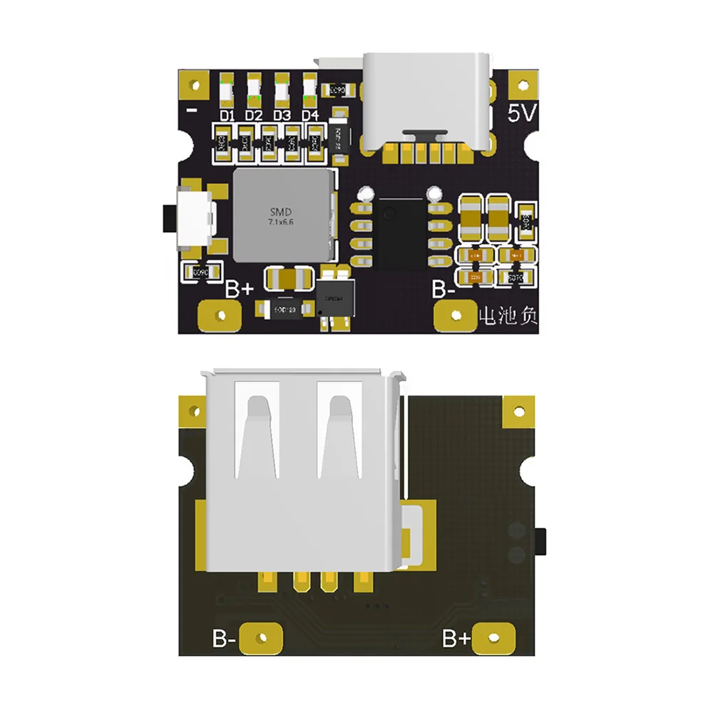 5V3A شحن وتفريغ وحدة متكاملة 3.7V4.2V لوحة الطاقة شحن وحدة حماية ملحقات بنك الطاقة المحمول