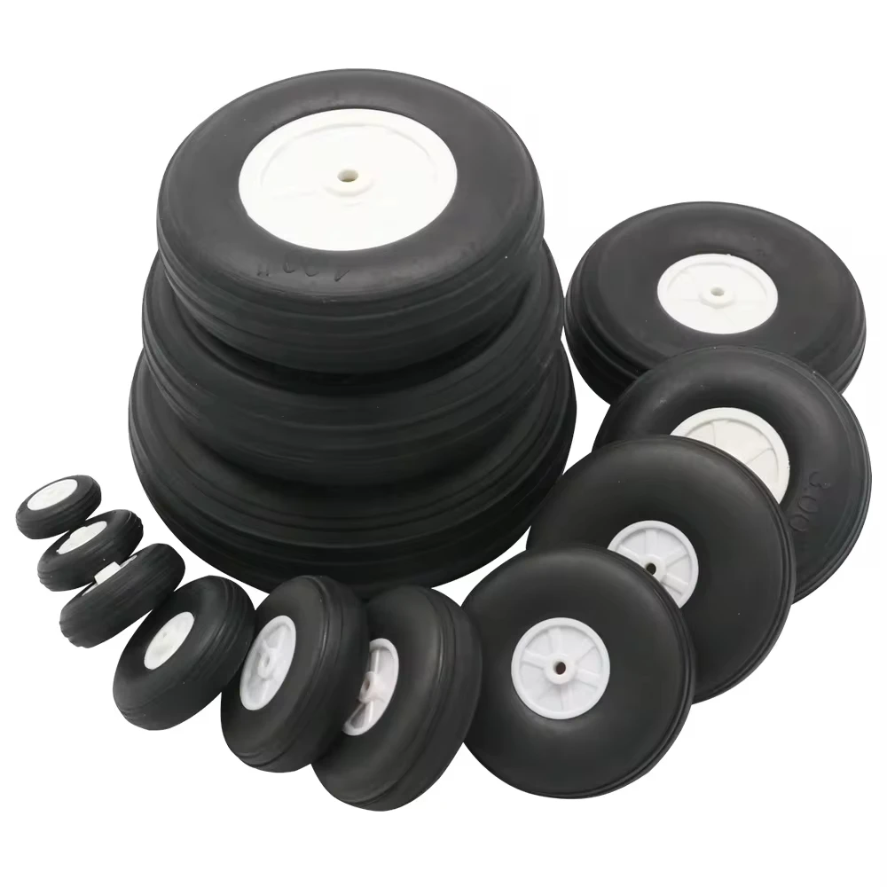 NEW 2pcs/lot High Elastic Rubber Wheel for Rc Fixed-Wing Airplane(Diameter 25/32/45/50/55/64/70/76MM ) Can for DIY Robot Tires