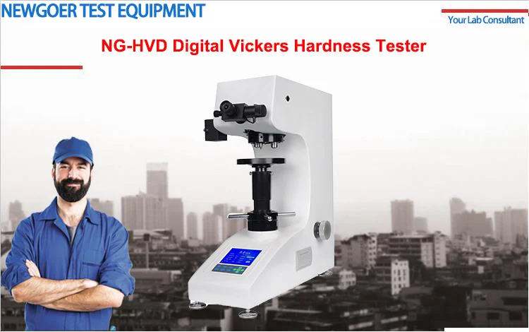 Tester di durezza Vickers con display digitale NG-HVD Sistema di durometro automatico Vickers