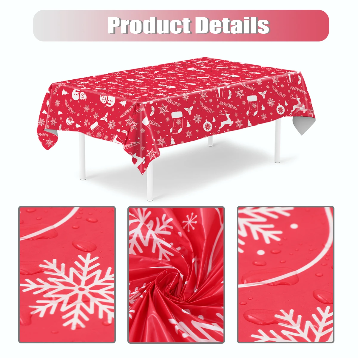 Christmas Tablecloth Merry Christmas Decorations For Home Table 2024 Navidad Noel Xmas Tablecloth Decor Happy New Year Gift 2025