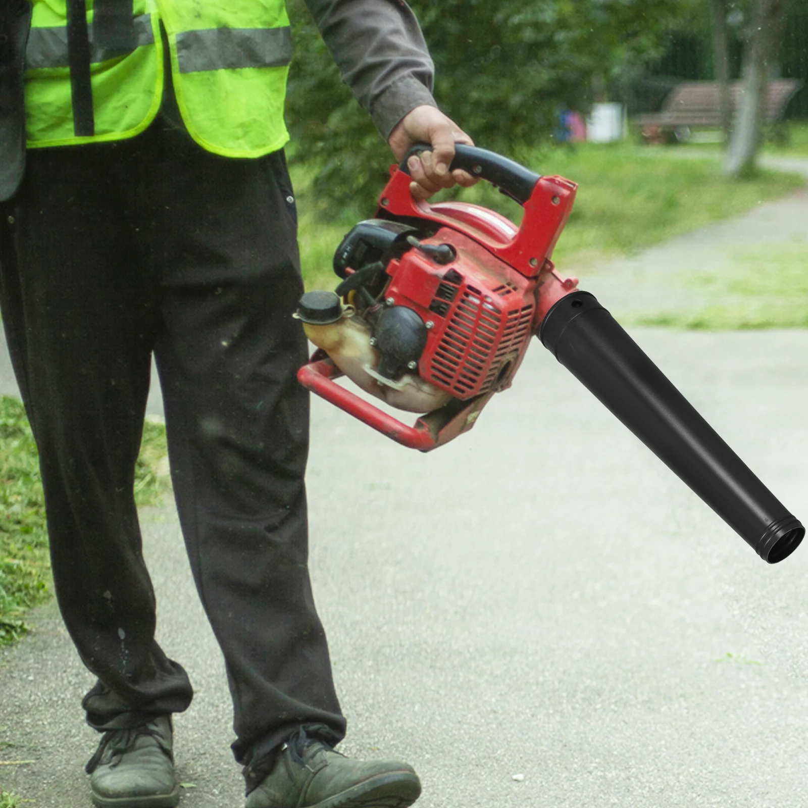 

Replaceable Plastic Tube Lightweight Long Extension Nozzle Portable Leaf Blower Accessory Efficient Wind Transmission