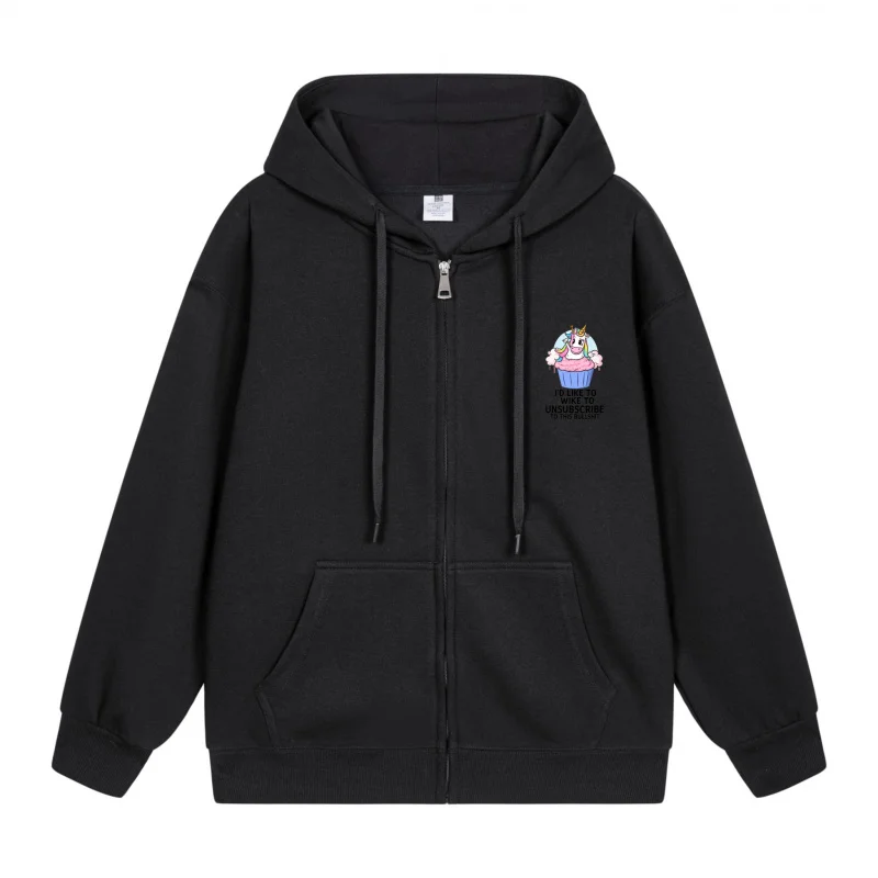 

Men's Zip-Up Hoodie Cute Cupcake Design On Hoodie 2025 New Style Casual Couples’ Style Casual and Loose