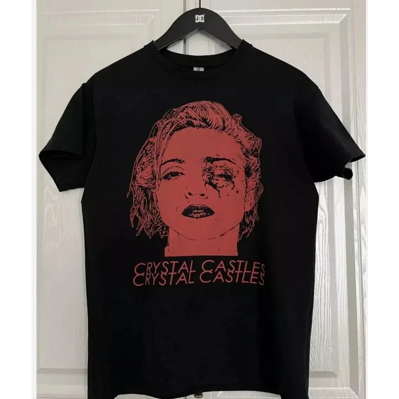 Crystal Castle Madonna Tour T-shirt Men's T-shirt Summer New Product Suitable for Both Men and Women
