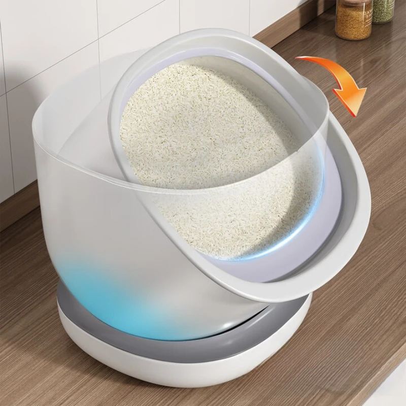 

Rice bucket Rice tank Household insect-proof and moisture-proof storage tank Grain bucket Food grade sealed