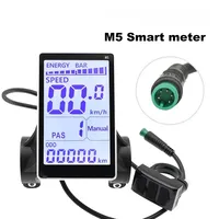 Electric Bike LCD Display Screen 24-48V Universal Electric Scooter M5 LCD Panel Screen Waterproof for Mountain E-Bike Parts