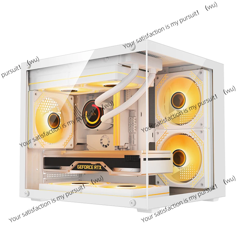 T13 Seaview Room Chassis Computer Chassis Desktop Matx Motherboard Full Side Transparent DIY Enclosure ITX