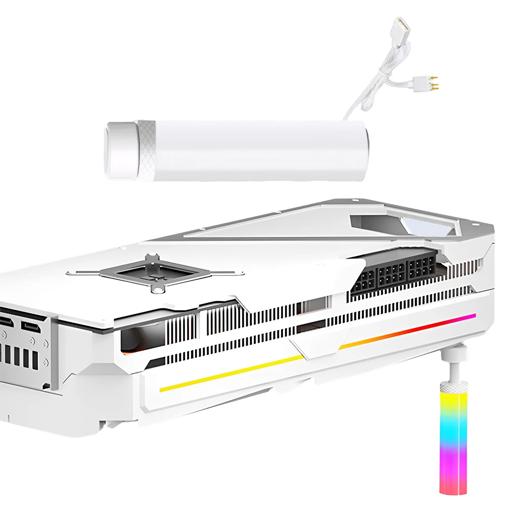 

Кронштейн для видеокарты 5V 3Pin ARGB с магнитом, регулируемый по высоте, для настольных ПК, аксессуары для корпуса