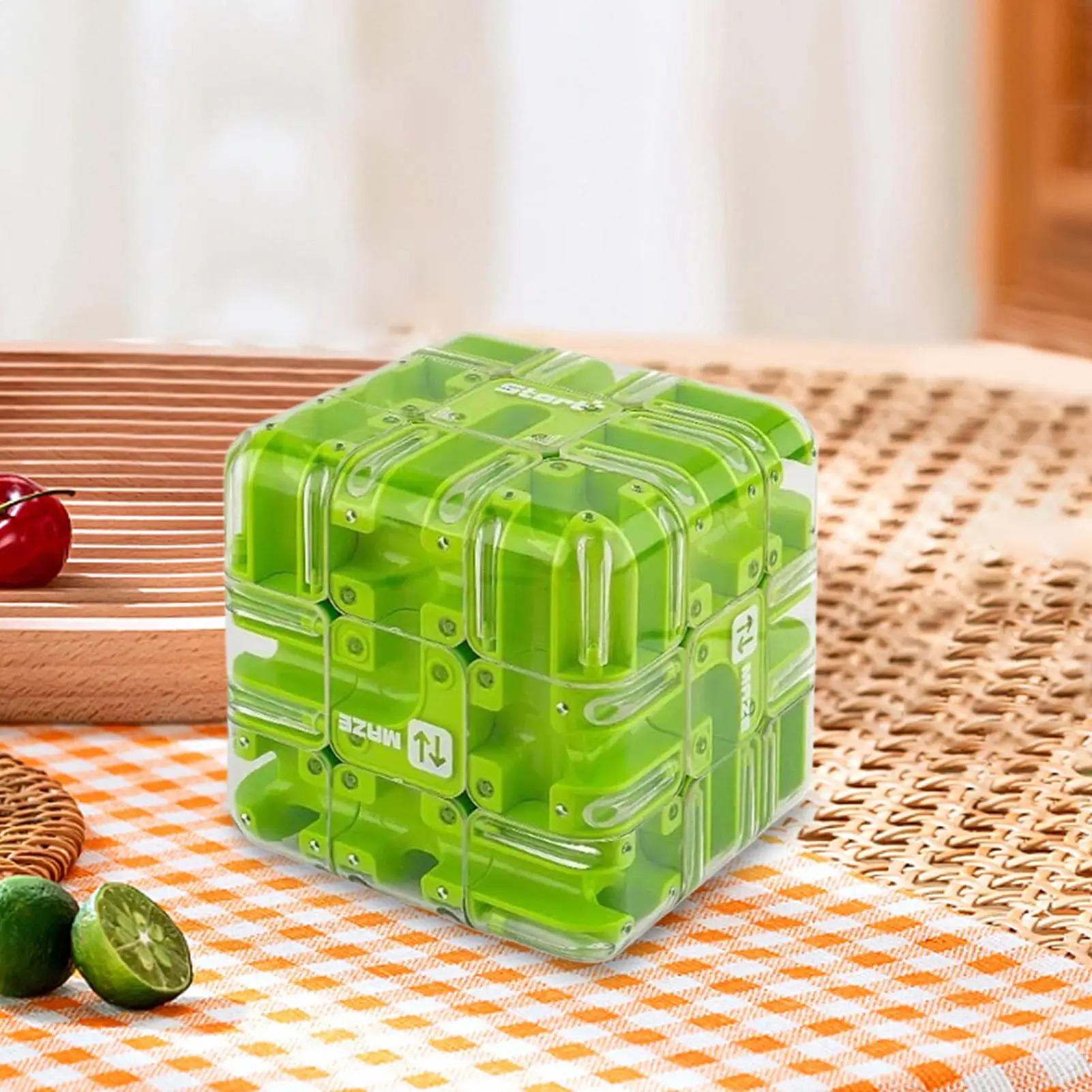 六面透明パズルスピードキューブローリングボールマジックキューブ 3D 迷路のおもちゃ子供のためのストレス解消インタラクティブおもちゃ