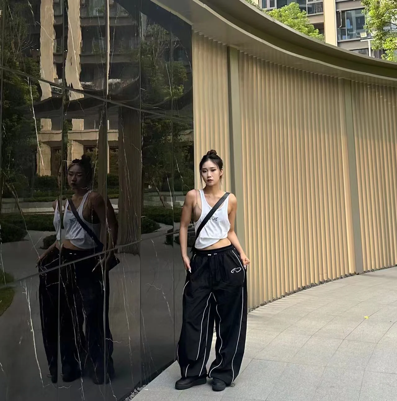 

Ultra-Thin Loose Casual Pants for Men Street Dance Jazz Sle by KIMMING Cotton Autumn Collection Ladies Premium Vest