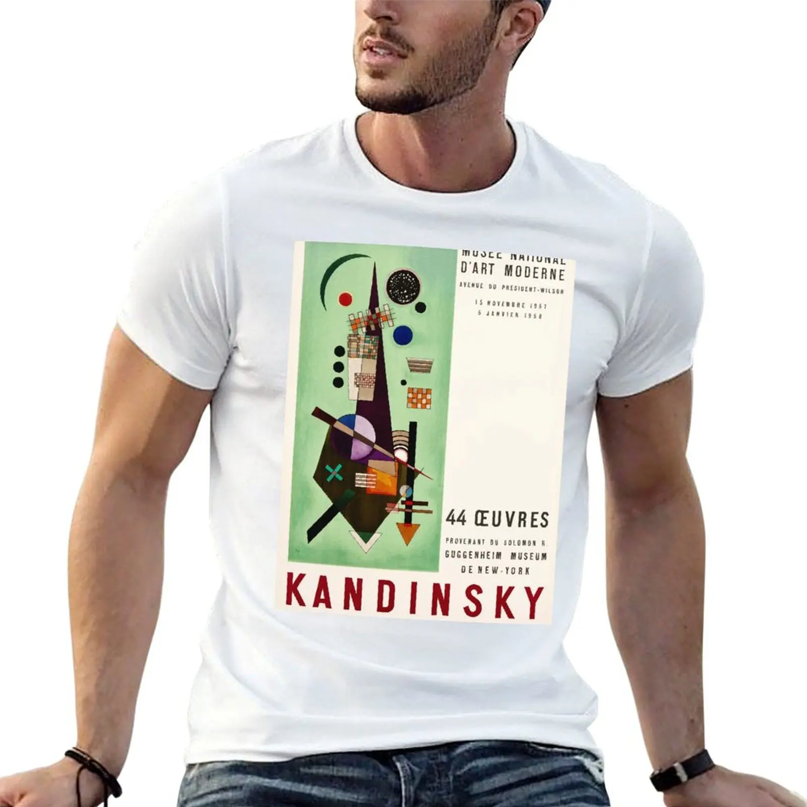 

Kandinsky Exhibition poster 1957 T-Shirt t shirts with prints t shirt man designer T-Shirt