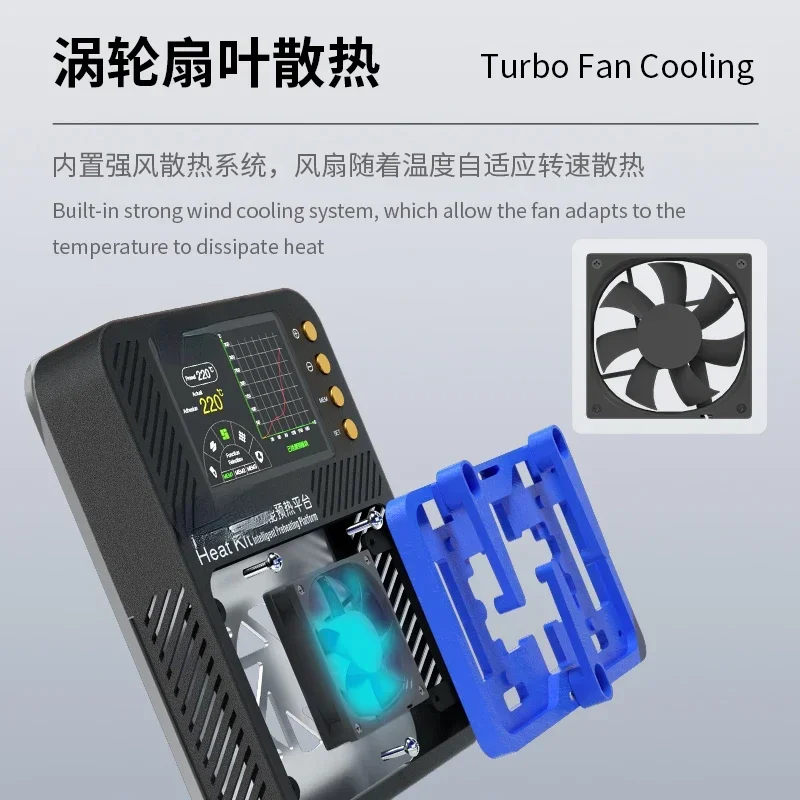 Heat Kit Preheating Platform Built-In Wind Cooling System for X-13promax Motherboard Laminating Layering Tool Hot sales