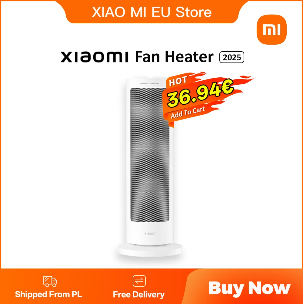 XIAOMI radiateur soufflant Compact maison debout chauffage par ventilateur électrique oscillant à chaleur rapide avec contrôle thermostatique