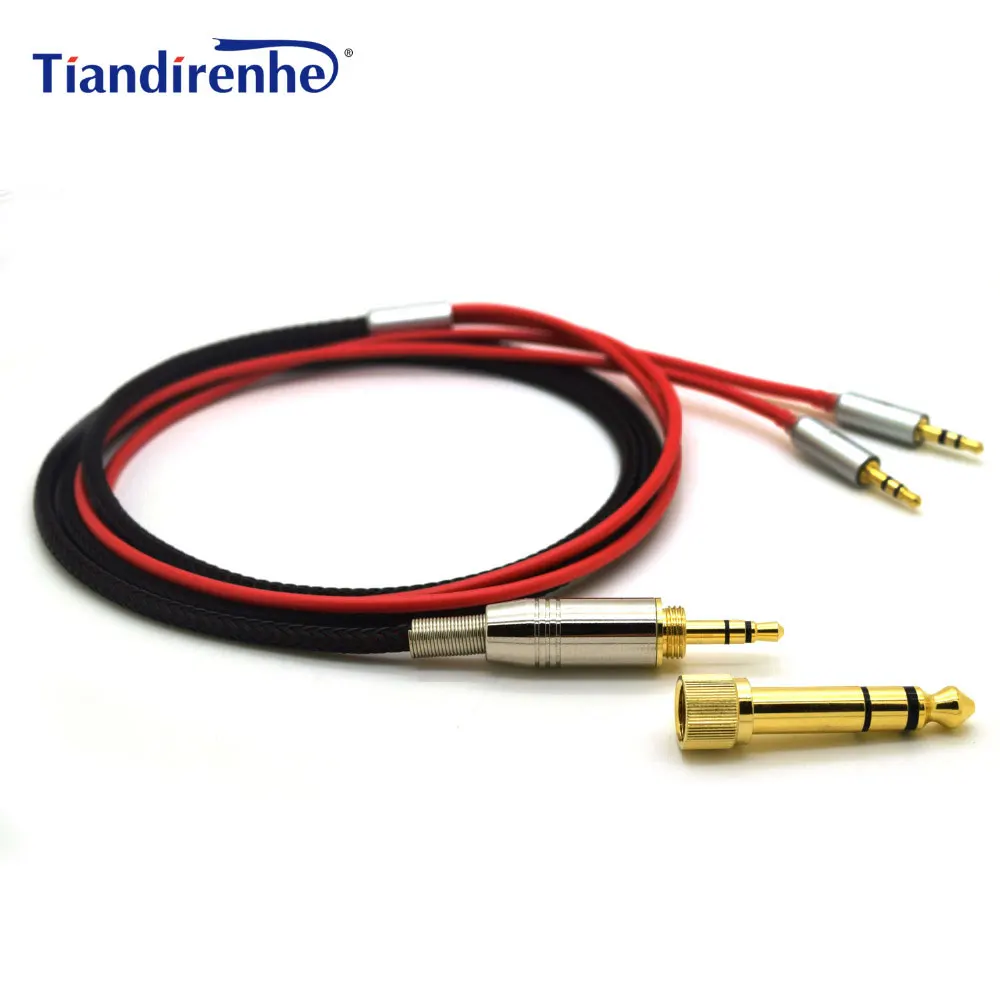 For Hifiman HE400S HE-400I HE560 HE-350 HE1000 V2 Headphone Cable 3.5mm male 6.35mm to 2x 2.5mm Male Audio HIFI cord for sundara