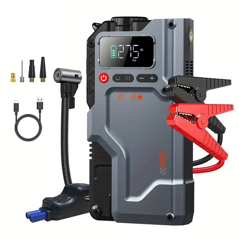 20000mAh Car Battery Charger Emergency Starting Device Booster Power Pack 12V Auto Jump Box With LED Light USB Quick Motorcycle