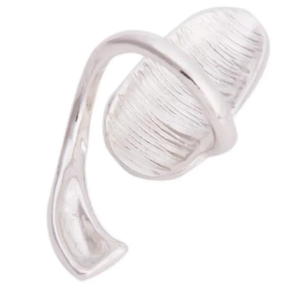 Alloy False Finger Nail Gold Metal Women Rings Fashion Silver