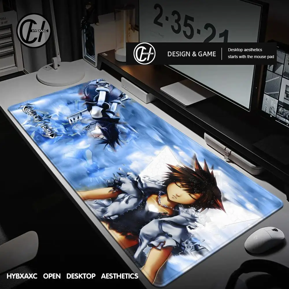 Games K-Kingdom Hearts Mousepad HD Printing Computer Gamers Locking Edge Non-slip Mouse Pad XXL90x40cm Keyboard PC Desk Pad
