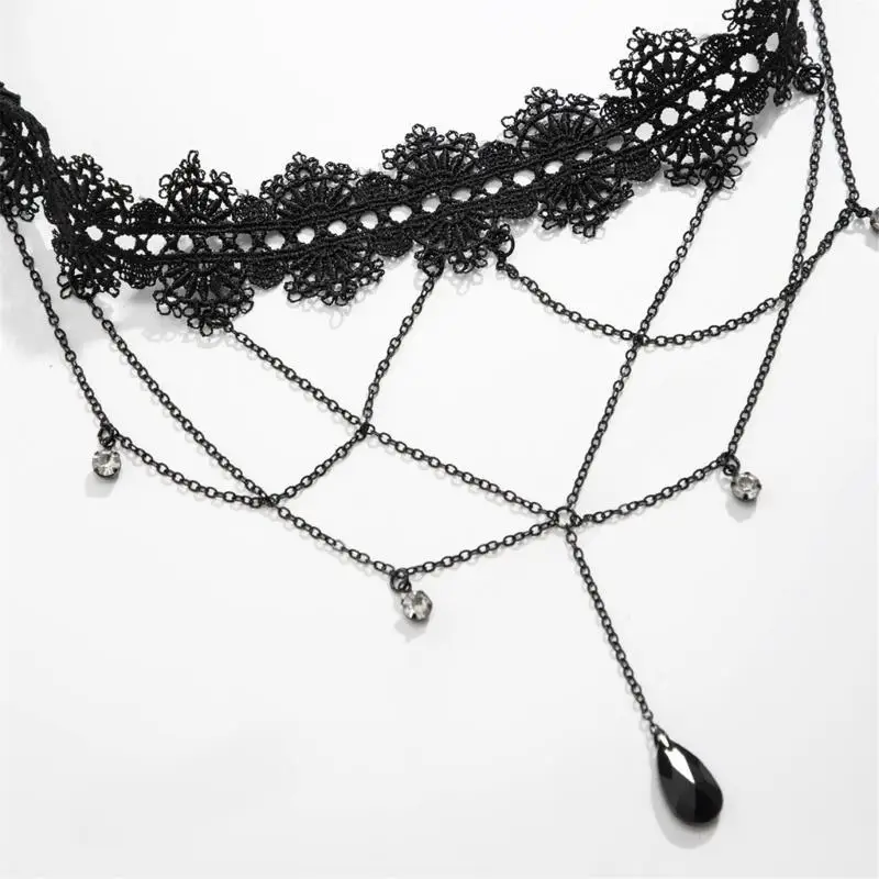 652f-トレンディなレースチェーン太もも装飾手作りビーズチェーンタッセルレッグチェーン音楽フェスティバルやナイトライフイベント用