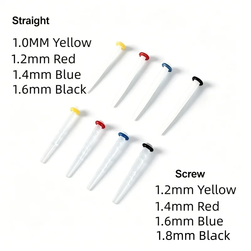 100pcs/bag Dental Quartz Fiber Post with Straight Screw Dental Fiber Resin Post for Root Canal Restoration Endodontic Tool view 2
