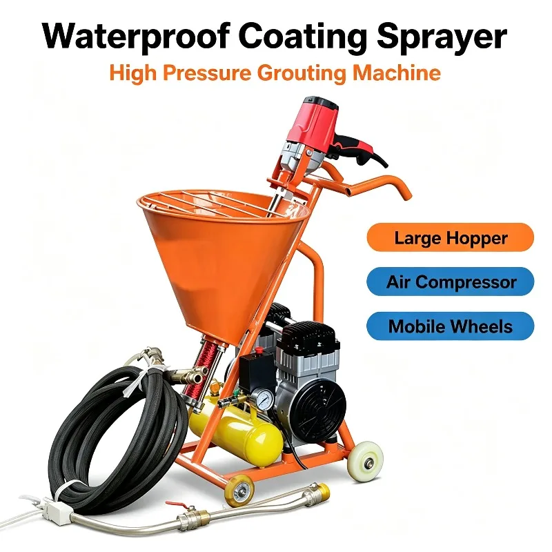 For New Multifunctional Putty & Waterproof Coating Spraying Machine, Cement Grouting & Paint Sprayer Equipment for Construction