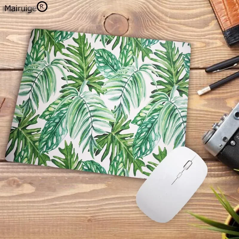 Mairuige Promotion Russia My Favorite banana Tree Green Leaves Mouse pad anime PC Computer mat Natural Rubber Gaming mousepad