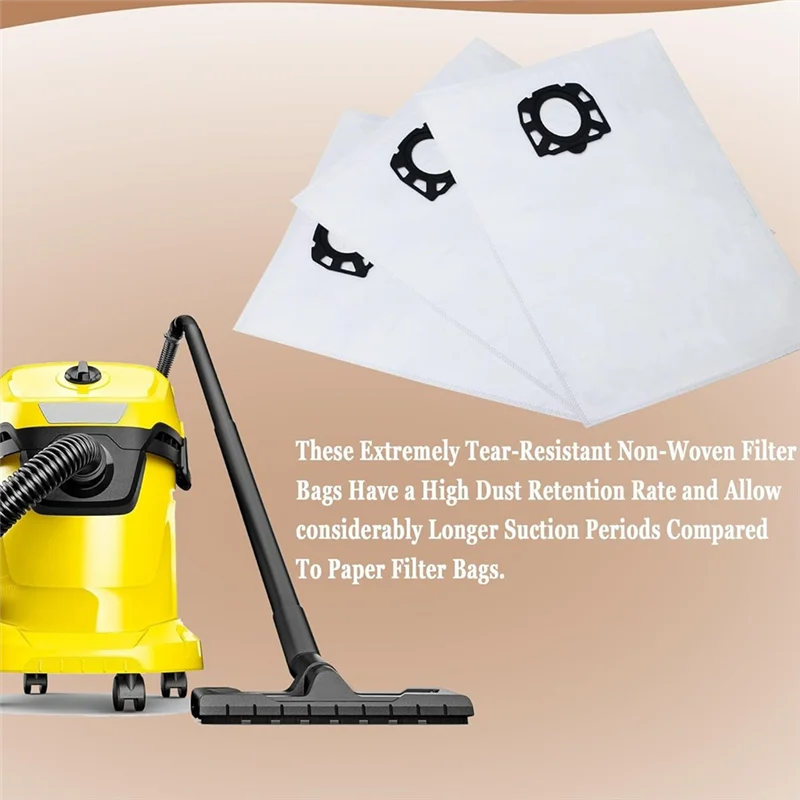 A24P 프리미엄 교체용 진공 청소기 가방 필터 Karcher WD4 WD5 WD6 WD5P WD6P MV4 MV5 MV6