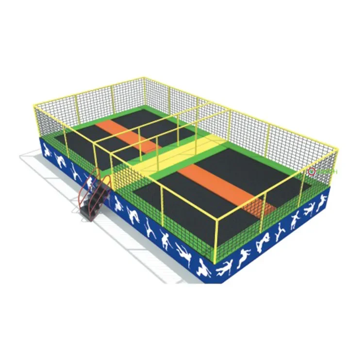 2026Commercial Grade Trampoline Park With Safety Enclosure For Kids And Adults Indoor Outdoor Use