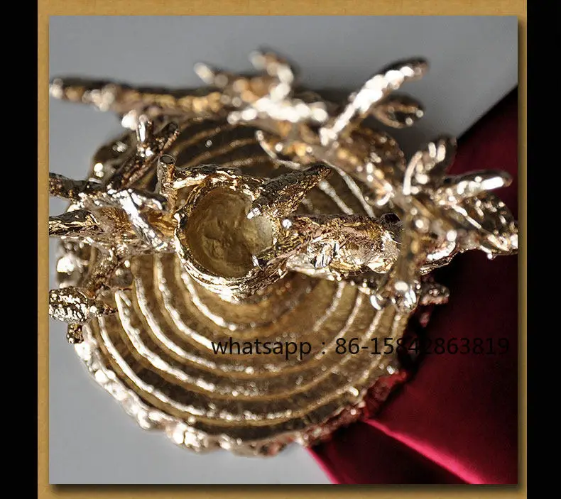 Gold Branch Jewelry Display Stand, Retro Creative Ornament, Necklace Earring Jewelry Stand