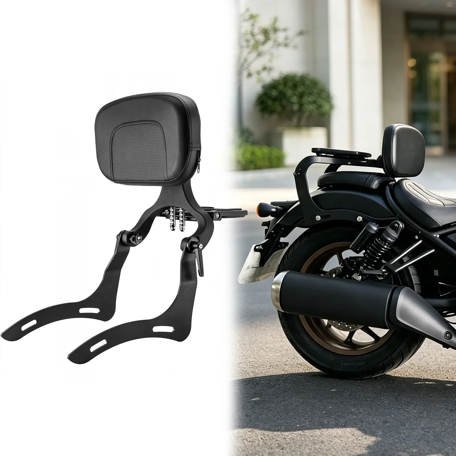 Multi Purpose Driver Back rest For Honda Rebel CMX 1100 CM1100 CM 1100 Detachable Motorcycle Backrest Passenger Sissy Bar