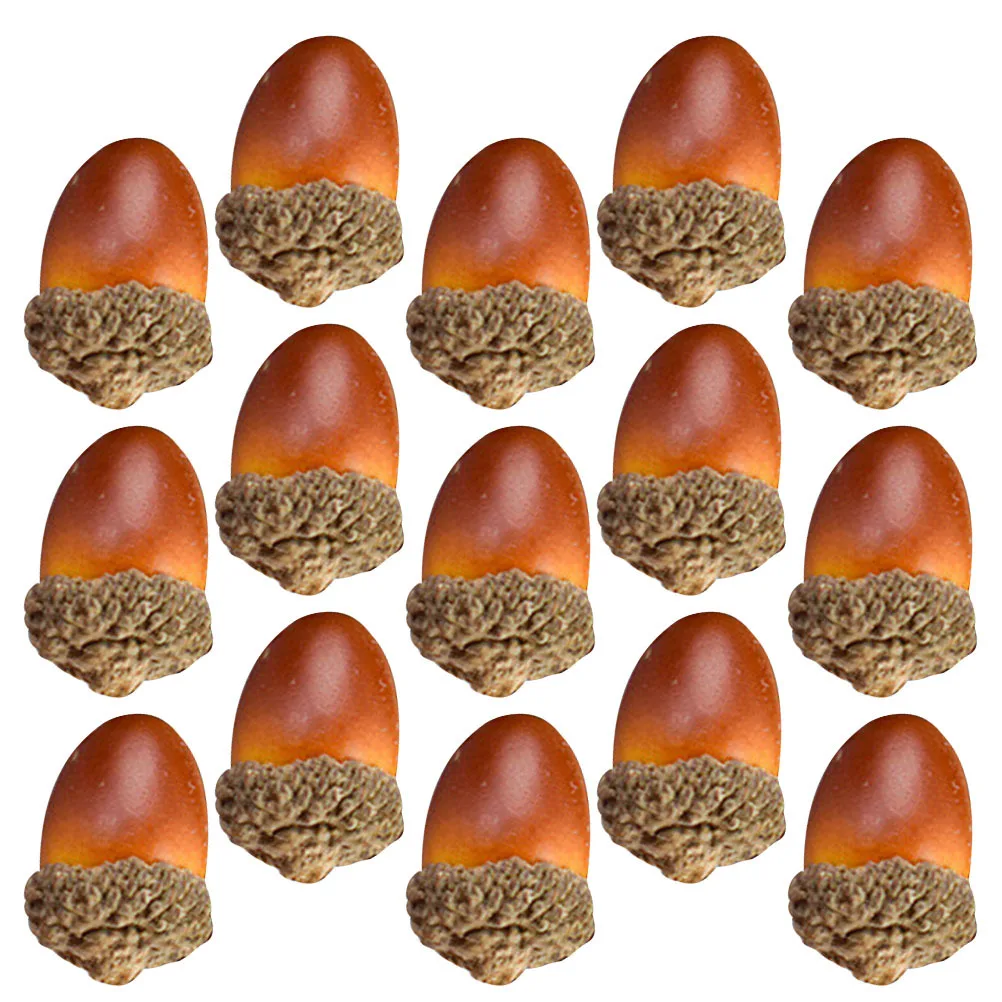 

50Pcs Christmas Acorn Ornaments Simulated Decorative Pendants for Tree DIY Holiday Decor Natural Theme Home Decoration