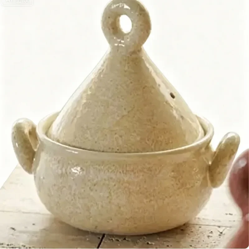 Japanese Style Ceramic Casserole Pot High Temperature Resistant Open Flame Soup Stew Cookware Household Kitchen Double Ear