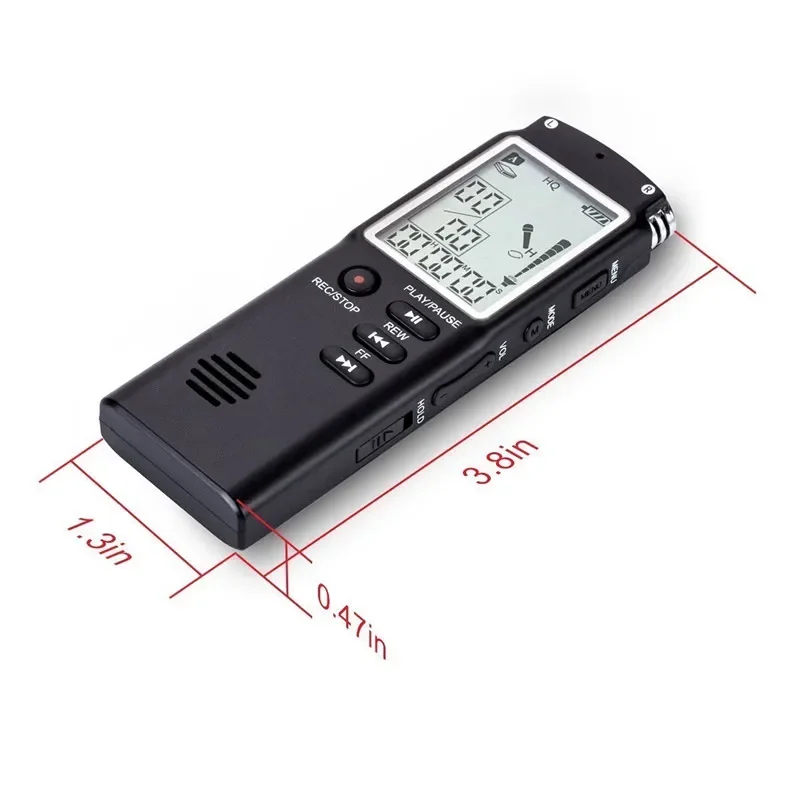 

16GB/32GB/64GB Voice Recorder USB Professional Dictaphone Noise Reduction Digital Audio Voice Recording with WAV,MP3 Player