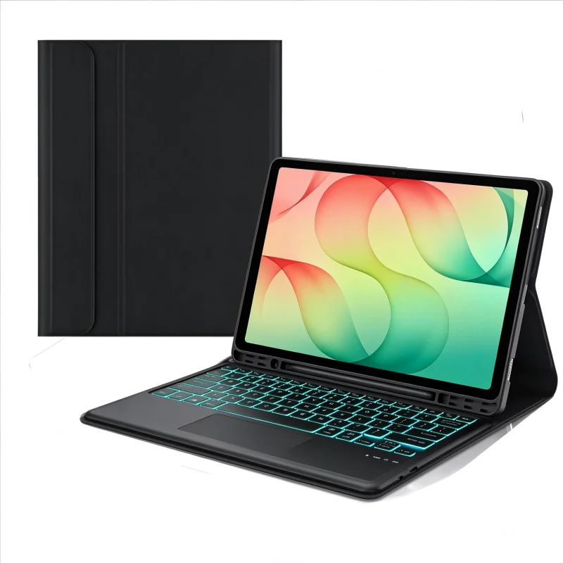 Keyboard Case for Samsung Galaxy Tab S12 Plus 12.6 inch Touchpad 7 Colors Backlit Keyboard Cover for Galaxy Tab S12+ S12 Plus