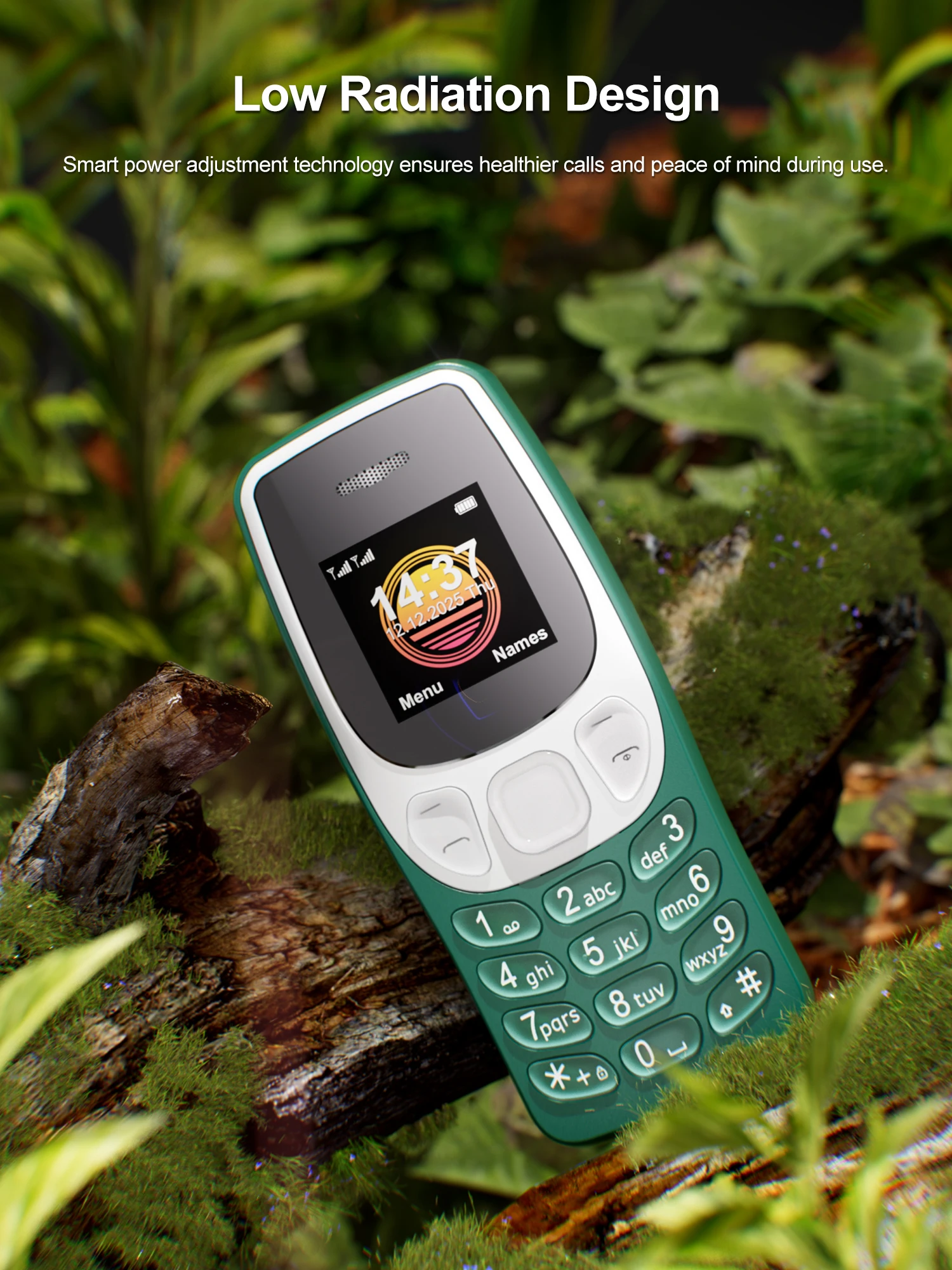 SERVO mini Mobile Phone 2G Network Bluetooth Dialer Blacklist Call Recording Dual SIM Standby 0.85" Screen Super Small Phones