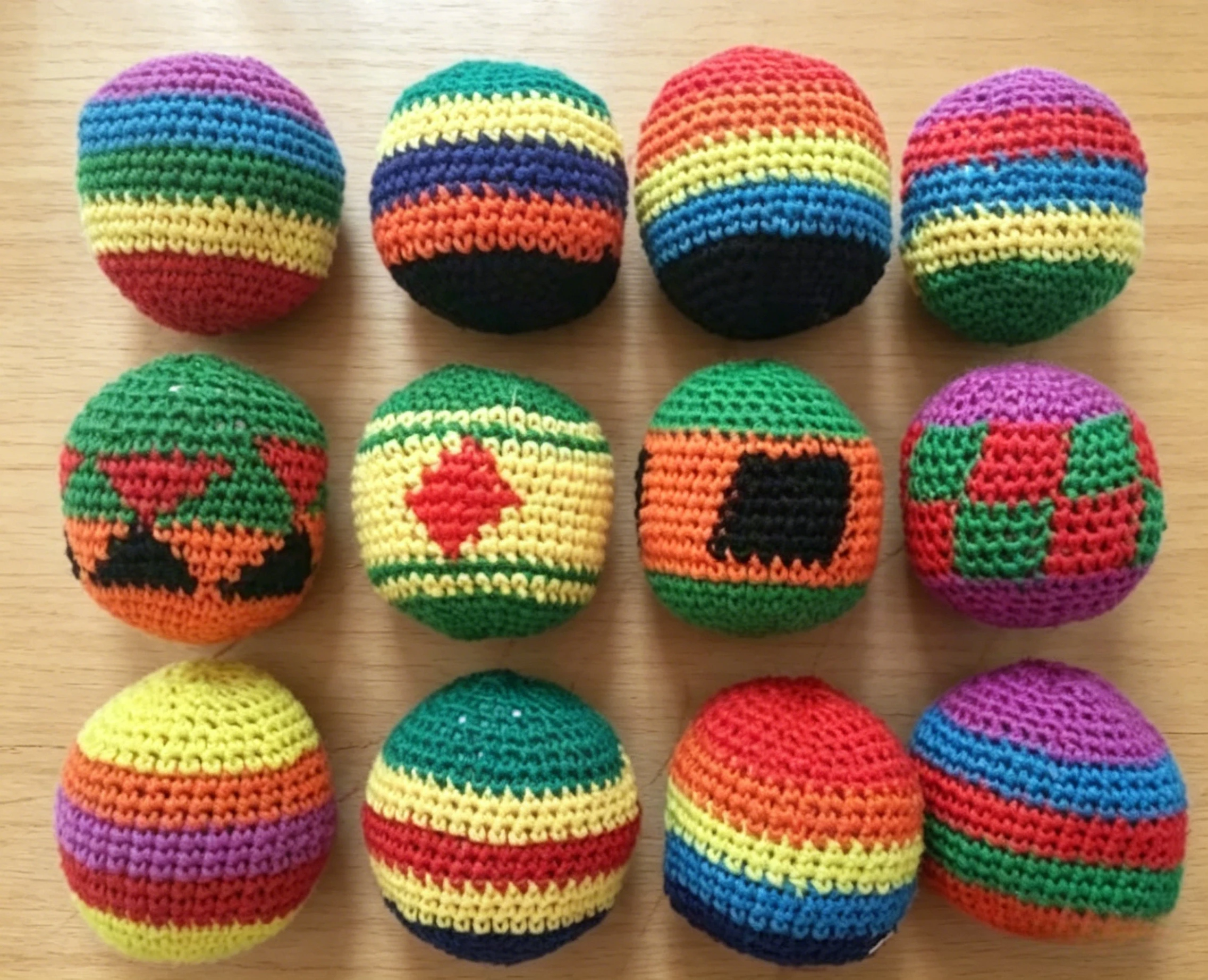 

Soft Handmade Sacks for Footbag Juggling Balls Kids Outdoor Toy Safe and Durable for Camping