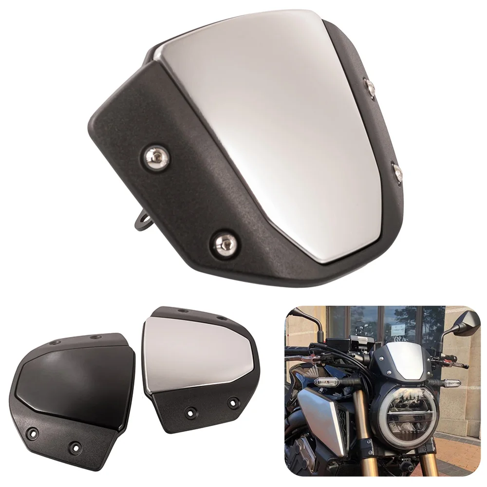 

Motorcycle Meter Visor Speedometer Front Plate Spoiler Wind Deflector Windshield Accessories Fit for Honda CB650R 2019-2021