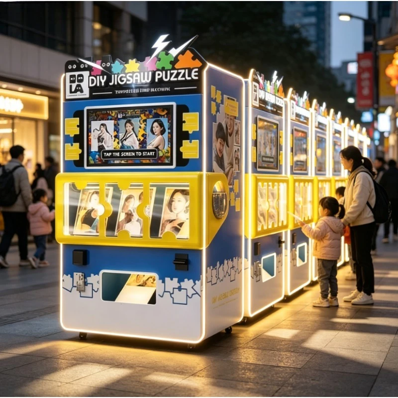 Custom Commercial Hot Sale Touch Screen Automatic Jigsaw Puzzle Vending Machine for Retail Amusement Park Wholesale Business