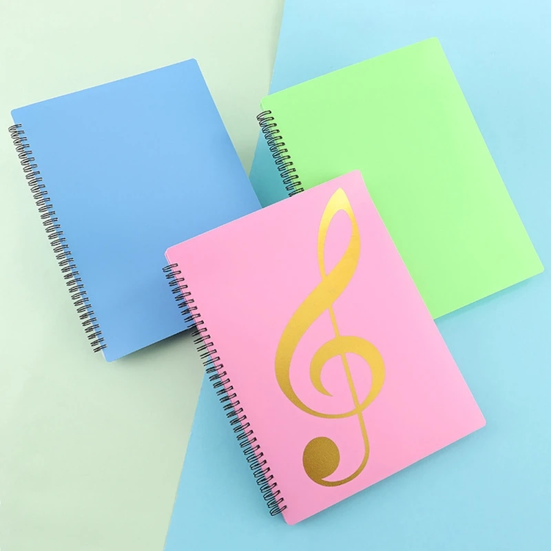 Dossier De Rangement Pour Partitions Musique - Classeur 30 Pages PP Imperméable Avec Motif Piano