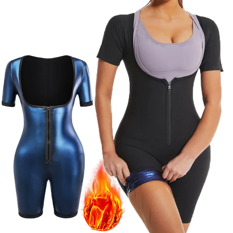 

Женские компрессионные боди-костюмы для сауны, корректирующее белье, спортивная одежда для сжигания жира, утягивающие пояса для талии, для похудения, для спортзала