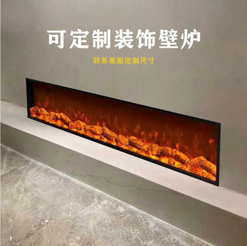 Fireplace cabinet core American electric fireplace embedded home decoration electronic simulation flame home heater fireplace