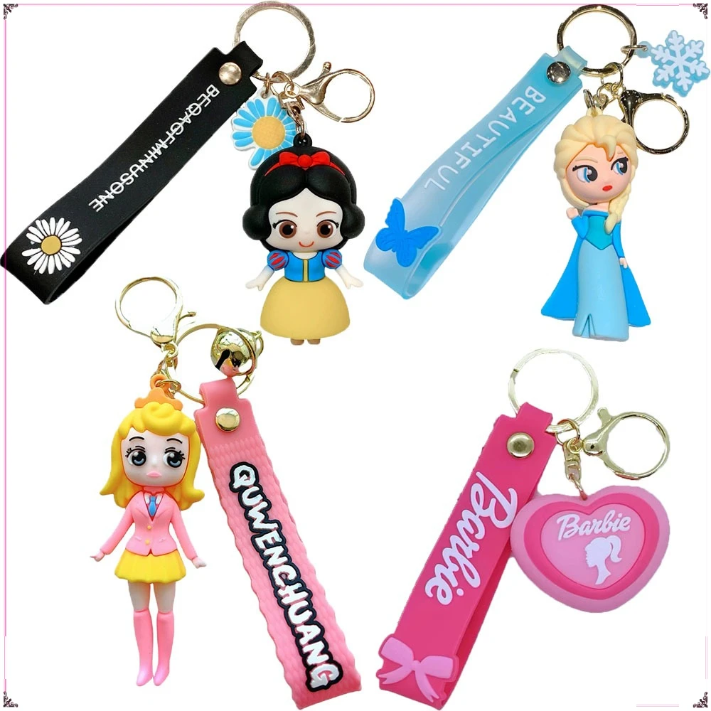 

Cartoon Cute Keychain High Quality Couple's Bag Keyrings Pendant Car Key Chains Decorative Accessories Boys Girls Gifts in Stock