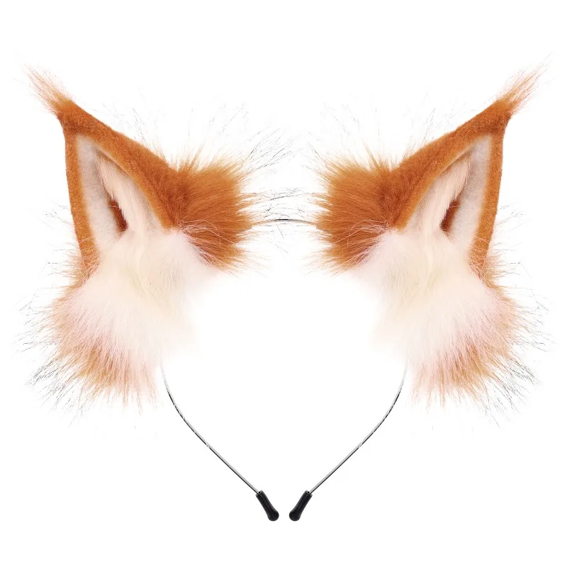 Animal Ears Headband Furry Fox Wolf Tail Costume Set for Party Cosplay Dress Up Costume Accessories view 6