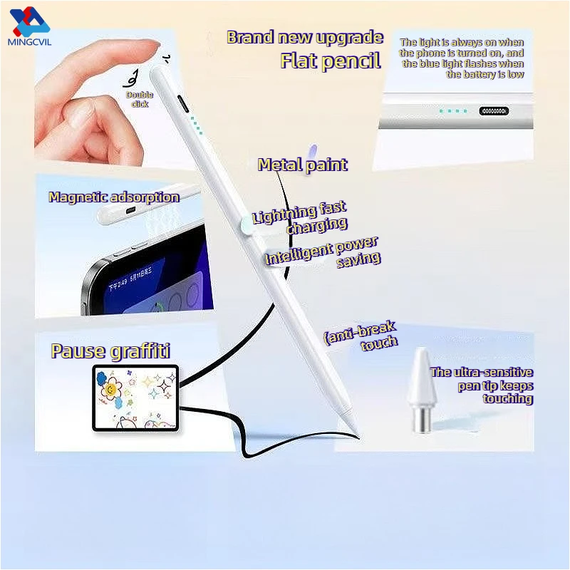 for xiaomi Pad 8 7 Stylus Pen For Samsung tab A9 without Palm Rejection Tilt,For Huawei Matepad for All Android Tablet Phone Pen