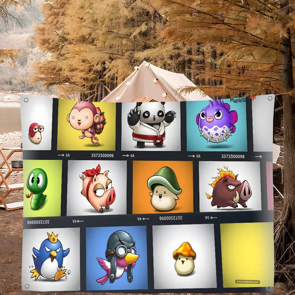 Game Maplestory In Stocked Gamer Banner INS Style Outdoor Party Decoration Atmosphere Flag
