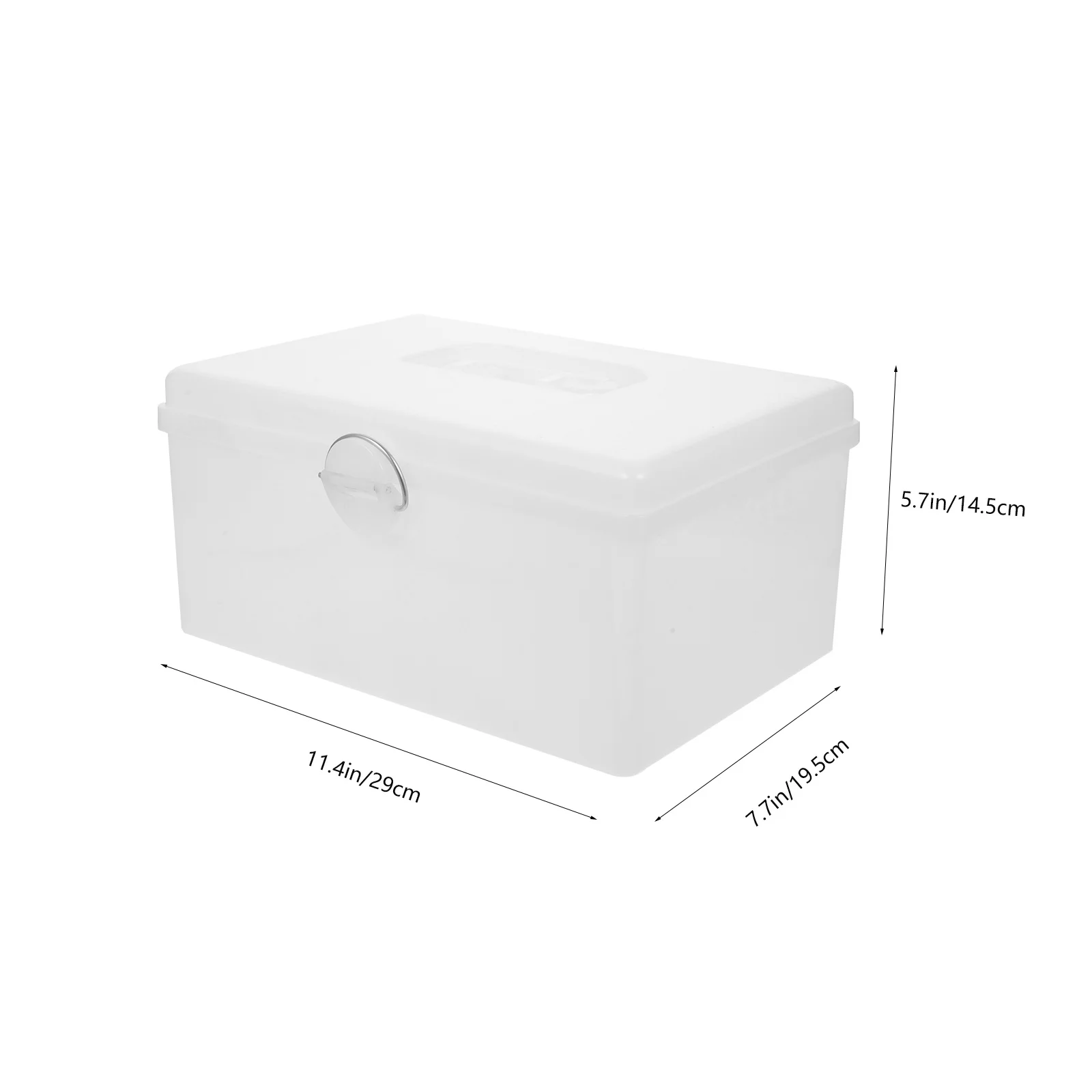 1 قطعة صندوق تخزين جونغ سعة كبيرة حامل تخزين بلاستيكي قفل متين مقاوم للغبار والرطوبة داخلي متعدد الوظائف