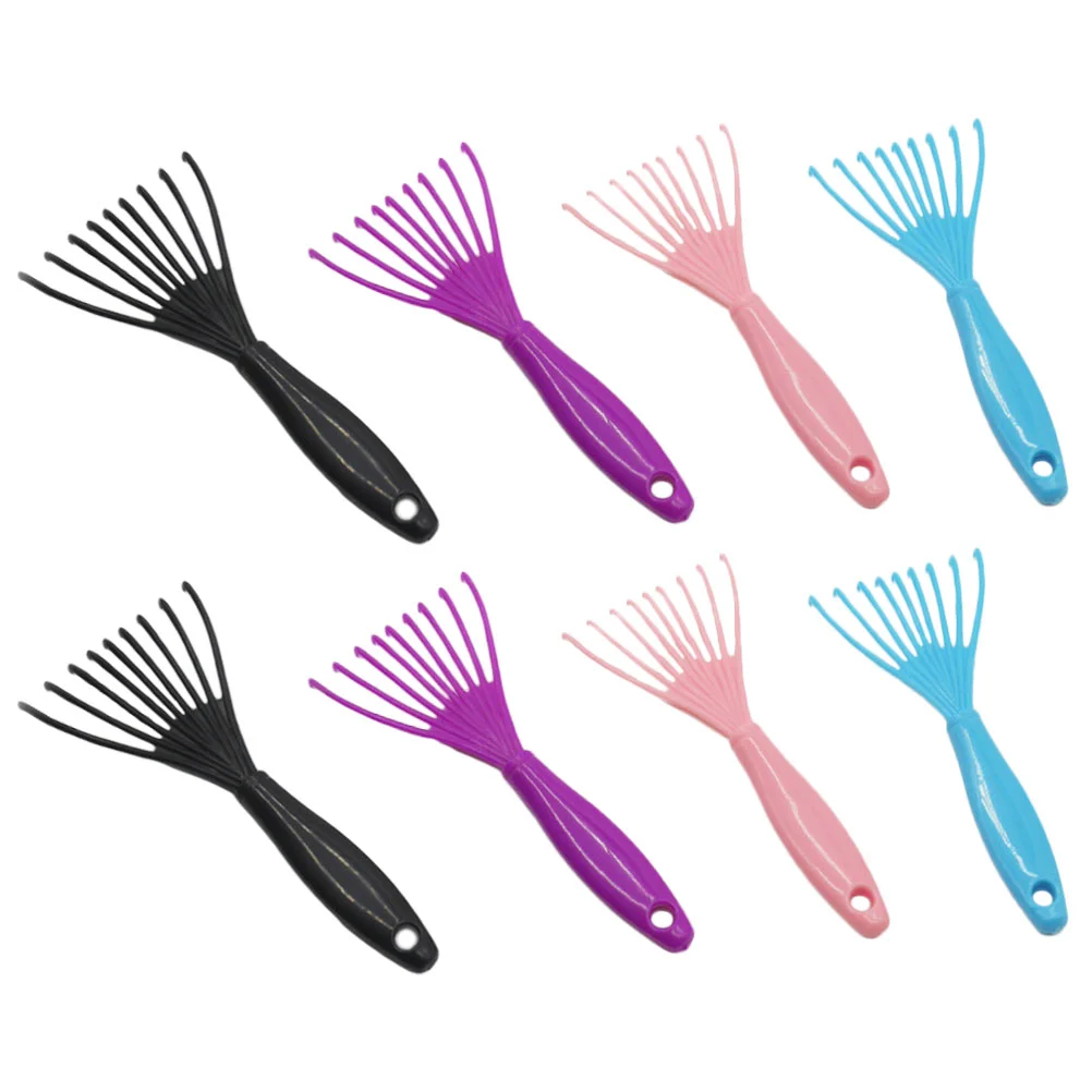 8 Pcs Pet Catch Hair Brush Cleaner Remover Cleaning Rake Comb Claw Brushing Scraper Combs