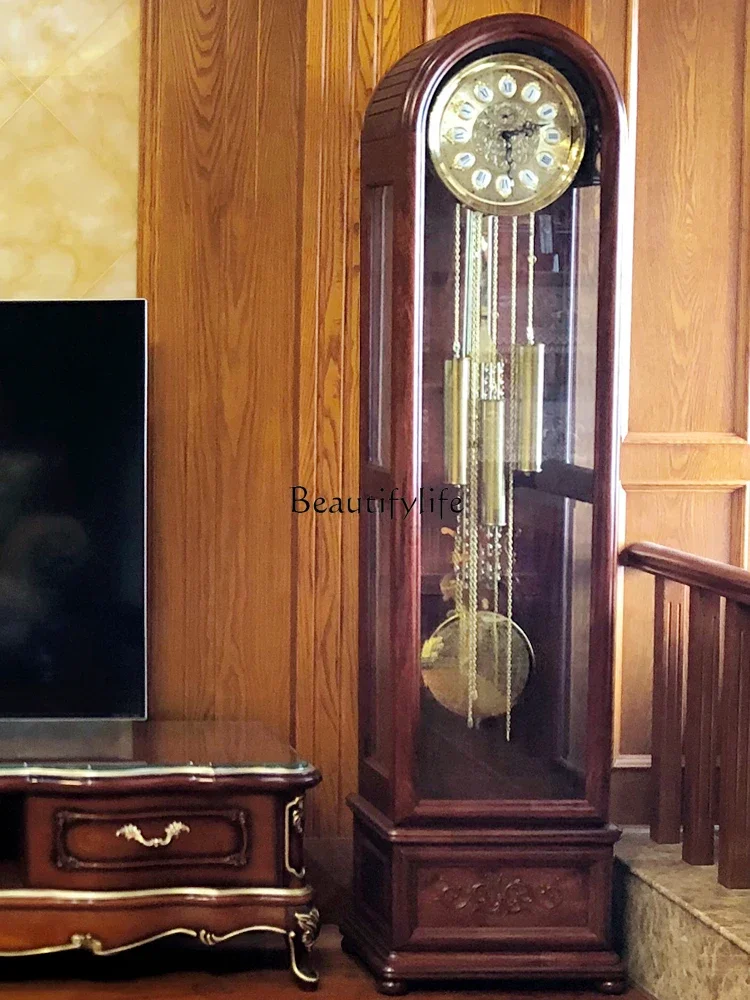 

yj5Living Room Simple Retro Mechanical Vertical Clock