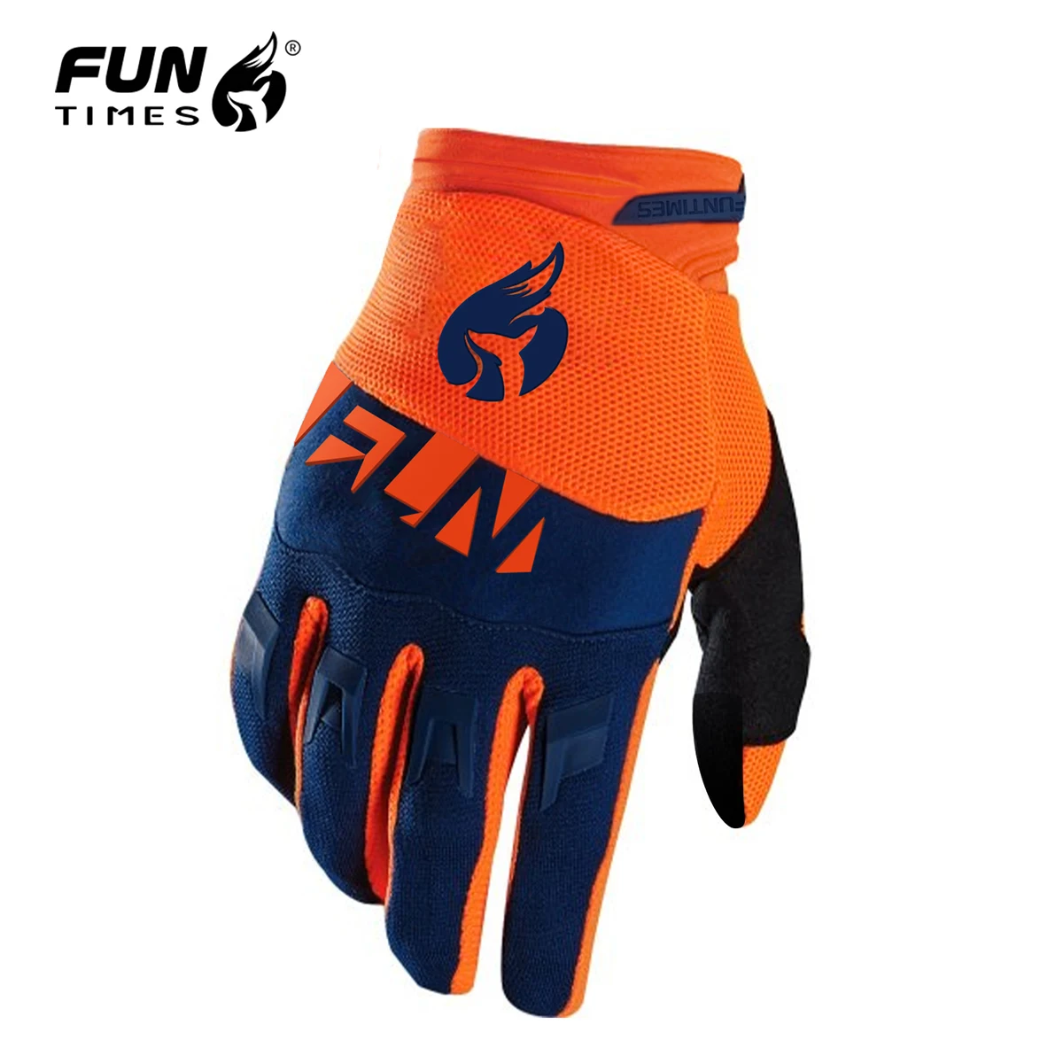 قفازات FUNTIMES للرجال للسباق على الطرق الوعرة، قفازات كاملة الأصابع للدراجات الجبلية على المنحدرات