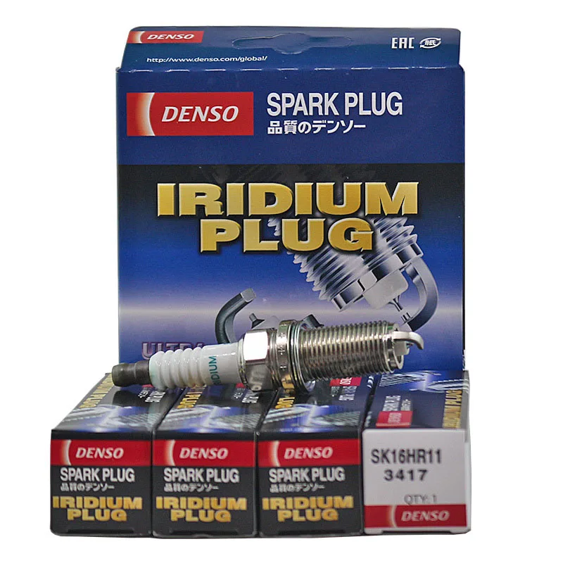 4Pcs DENSO Iridium Spark Plug 3417 SK16HR11 for HONDA TOYOTA RAV4 MARK COROLLA CAMRY SUBARU LEGACY KIA LEXUS SUZUKI SX4 VITARA